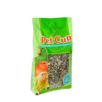 Semente Girassol Raiado Grado PET CUP 2KG Semente Girassol Raiado Grado PET CUP 2KG