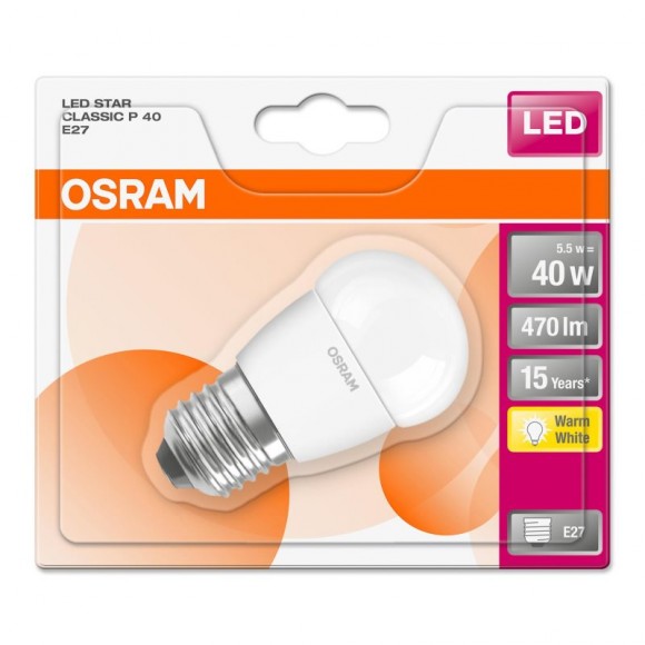 Lamp Led Star Classic Fs P40 E27 Ama 470Lm OSRAM Lamp Led Star Classic Fs P40 E27 Ama 470Lm OSRAM