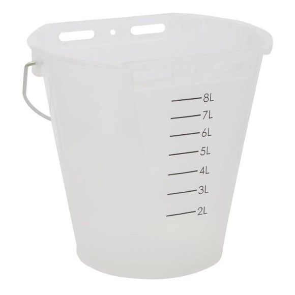 Balde Transparente Com Escala 8 L KERBL Balde Transparente Com Escala 8 L KERBL