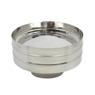 Chapeu Aba S/C Parede Dupla Inox 80/130 Chapeu Aba S/C Parede Dupla Inox 80/130