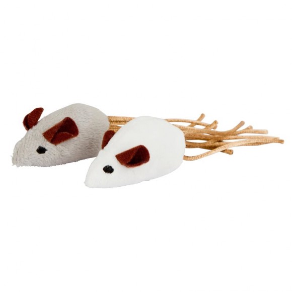 Brinq Conj 2 Ratos p/Gato 7CM Brinq Conj 2 Ratos p/Gato 7CM
