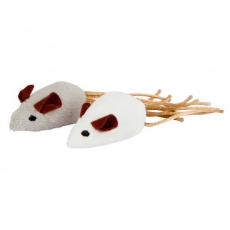 Brinq Conj 2 Ratos p/Gato 7CM Brinq Conj 2 Ratos p/Gato 7CM