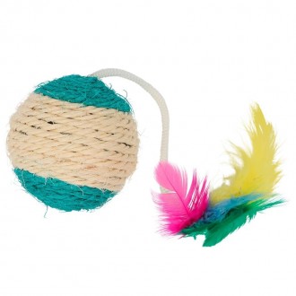 Brinq Bola Sisal p/Gato 6CM Brinq Bola Sisal p/Gato 6CM