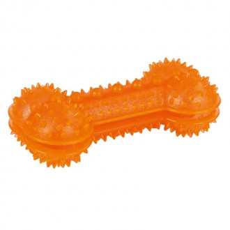 BRINQUEDO PARA CÃO OSSO RESISTENTE LARANJA 13 CM BRINQUEDO PARA CÃO OSSO RESISTENTE LARANJA 13 CM