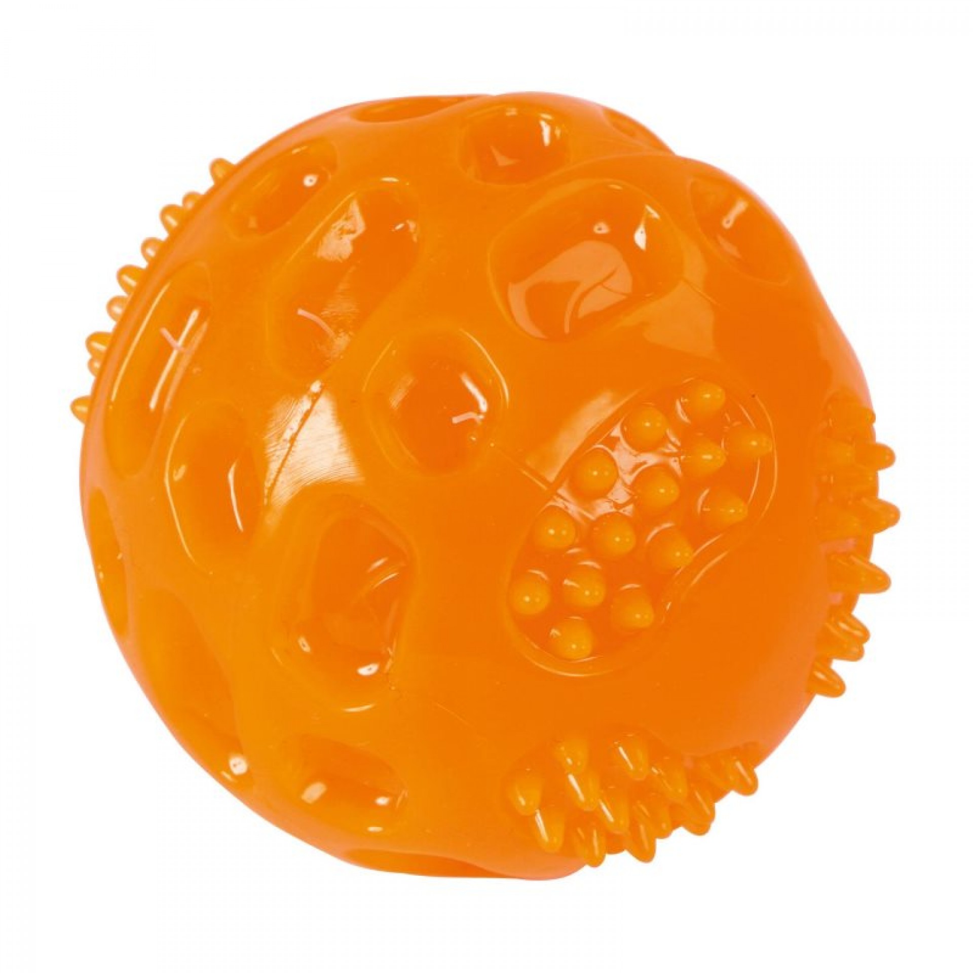 BRINQUEDO PARA CÃO BOLA RESISTENTE LARANJA
