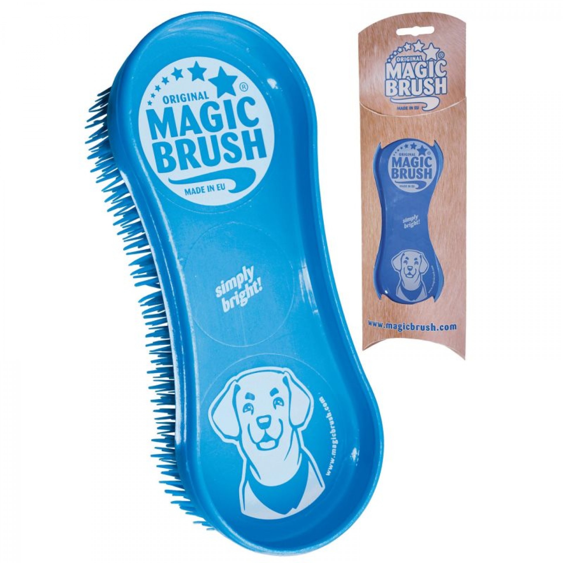 Escova P/Cão Tipo Brush Azul KERBL