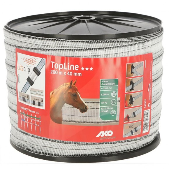 Fita Topline 10 Condutores 20 MMx200 M AKO Fita Topline 10 Condutores 20 MMx200 M AKO