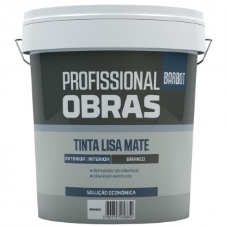 Tinta Exterior Interior Mate Branco BARBOT 5LT Tinta Exterior Interior Mate Branco BARBOT 5LT