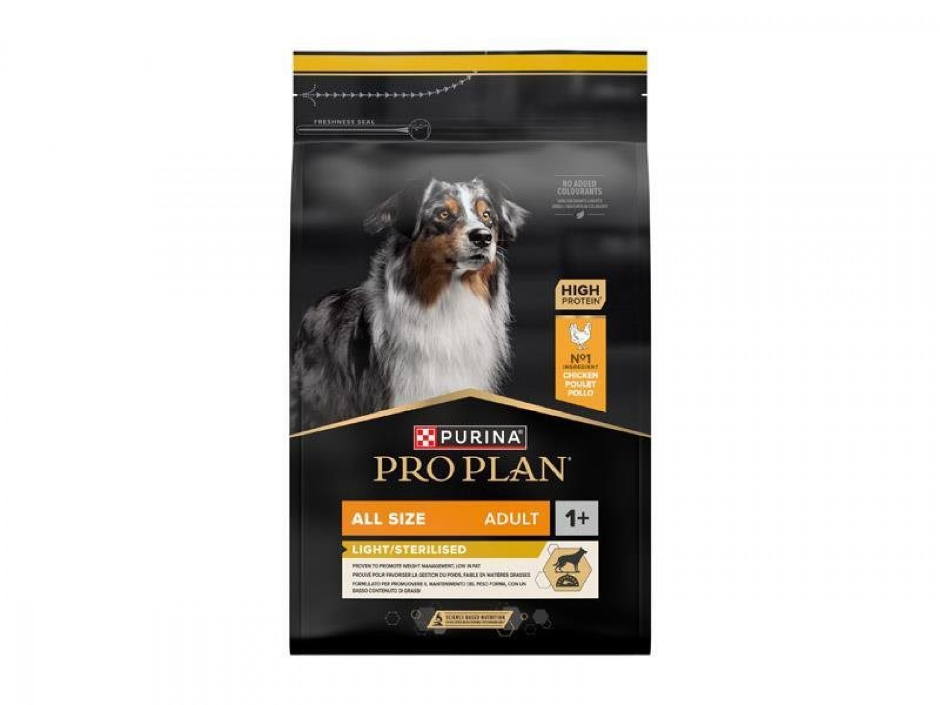 ALIM SECO PARA CÃO LIGHT ESTERLIZADO FRANGO 3 KG