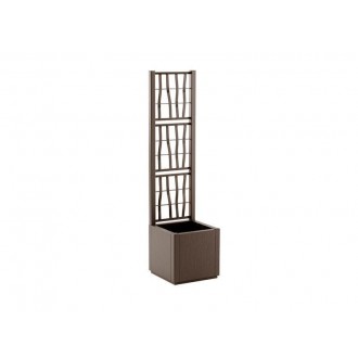 Vaso Ethica 36X36CM C/Treli�a 140CM Taupe STEFANPLAST