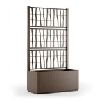 Floreira Ethica 80X36 CM C/Treliça 140CM Taupe STEFANPLAST Floreira Ethica 80X36 CM C/Treliça 140CM Taupe STEFANPLAST