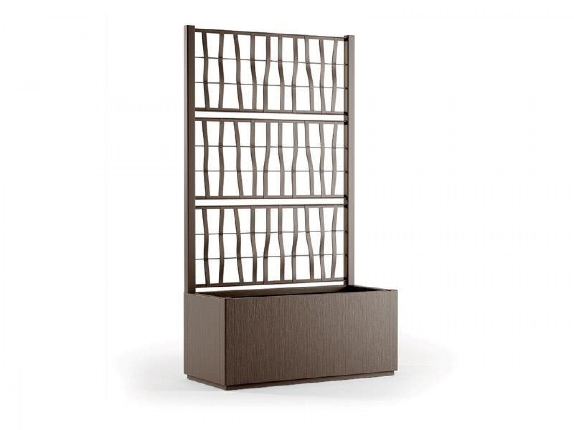 Floreira Ethica 80X36 CM C/Treliça 140CM Taupe STEFANPLAST