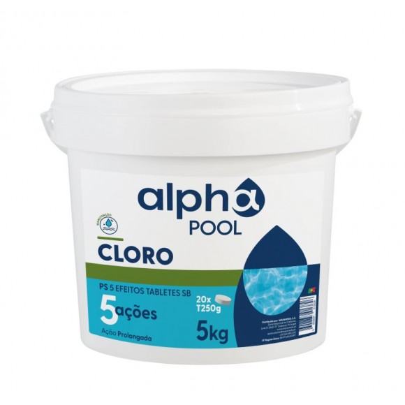CLORO 5 A��ES T250 5KG ALPHAPOOL