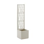 Vaso Ethica 36X36CM C/Treliça 140CM Br STEFANPLAST Vaso Ethica 36X36CM C/Treliça 140CM Br STEFANPLAST