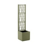 Vaso Ethica 36X36CM C/Treliça 140CM Vrd STEFANPLAST Vaso Ethica 36X36CM C/Treliça 140CM Vrd STEFANPLAST