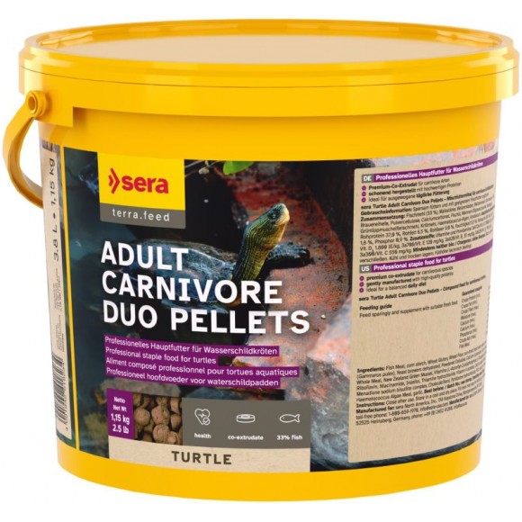 Al P/Répteis Carnívoros Granulad Prof 3800 ML SERA Al P/Répteis Carnívoros Granulad Prof 3800 ML SERA