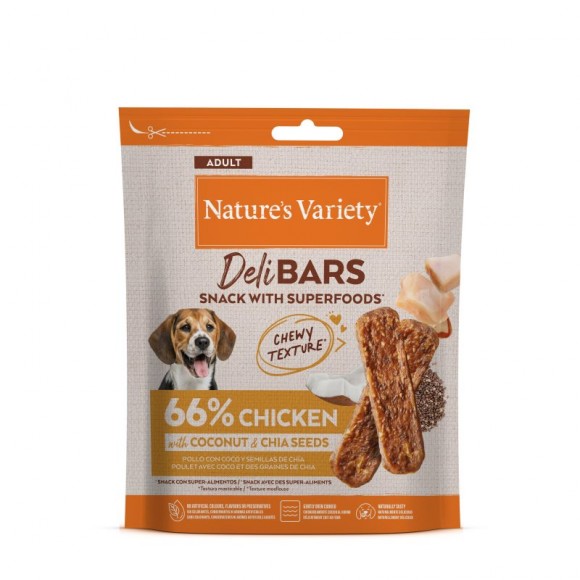 Snack Para Cão Delibars Frango70 G NATURE'S VARIETY Snack Para Cão Delibars Frango70 G NATURE'S VARIETY