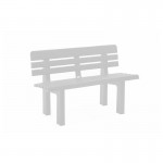 Banco De Jardim Genziana Branco PROGARDEN Banco De Jardim Genziana Branco PROGARDEN