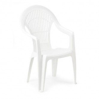 Cadeira Vega Com Bra�o Branca PROGARDEN
