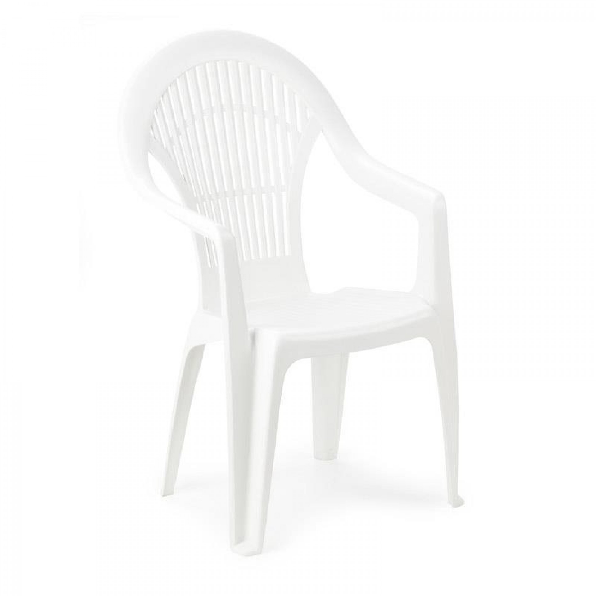 Cadeira Vega Com Braço Branca PROGARDEN