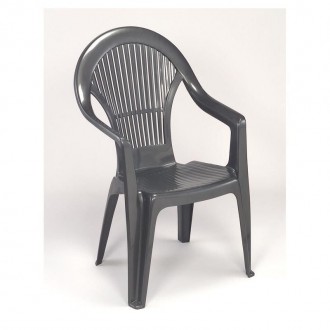 Cadeira Vega Com Bra�o Antracite PROGARDEN