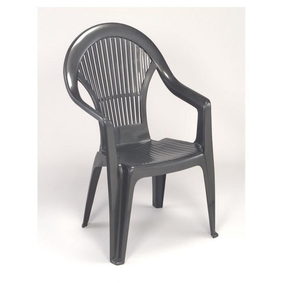 Cadeira Vega Com Braço Antracite PROGARDEN Cadeira Vega Com Braço Antracite PROGARDEN