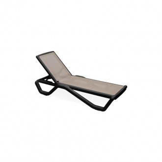 Espregui�adeira Goa Textileno Antracite/ Taupe PROGARDEN