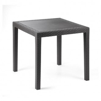 Mesa Quadrada King 79X79X72cm Antracite Mesa Quadrada King 79X79X72cm Antracite