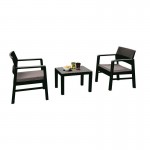 Conjunto 2 Lugares Kraka Com Almofada  Antracite PROGARDEN