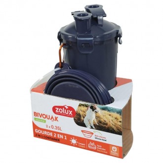 Cantil 2Em1 350ML Azul BIVOUK Cantil 2Em1 350ML Azul BIVOUK