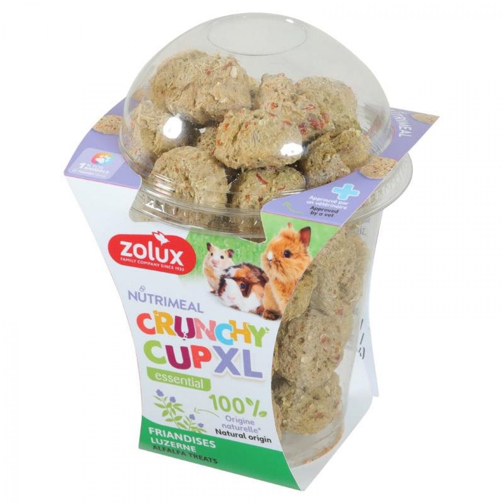 Snack Crunchy Cup Xl Luzerna 190G ZOLUX