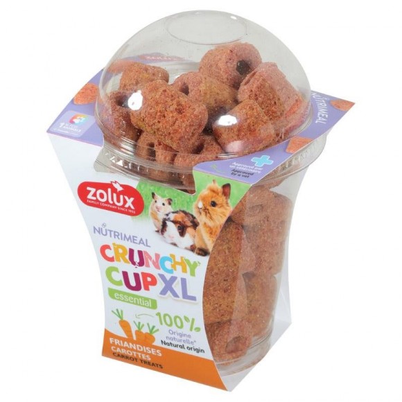 Snack Crunchy Cup Xl Cenoura 110G ZOLUX Snack Crunchy Cup Xl Cenoura 110G ZOLUX