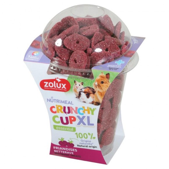 Snack Crunchy Cup Xl Beterraba 160G ZOLUX Snack Crunchy Cup Xl Beterraba 160G ZOLUX