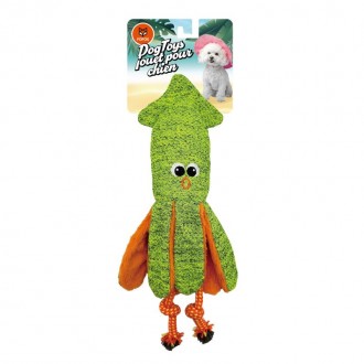 Brinquedo Para Cão Verão Lula Verde FOFOS Brinquedo Para Cão Verão Lula Verde FOFOS