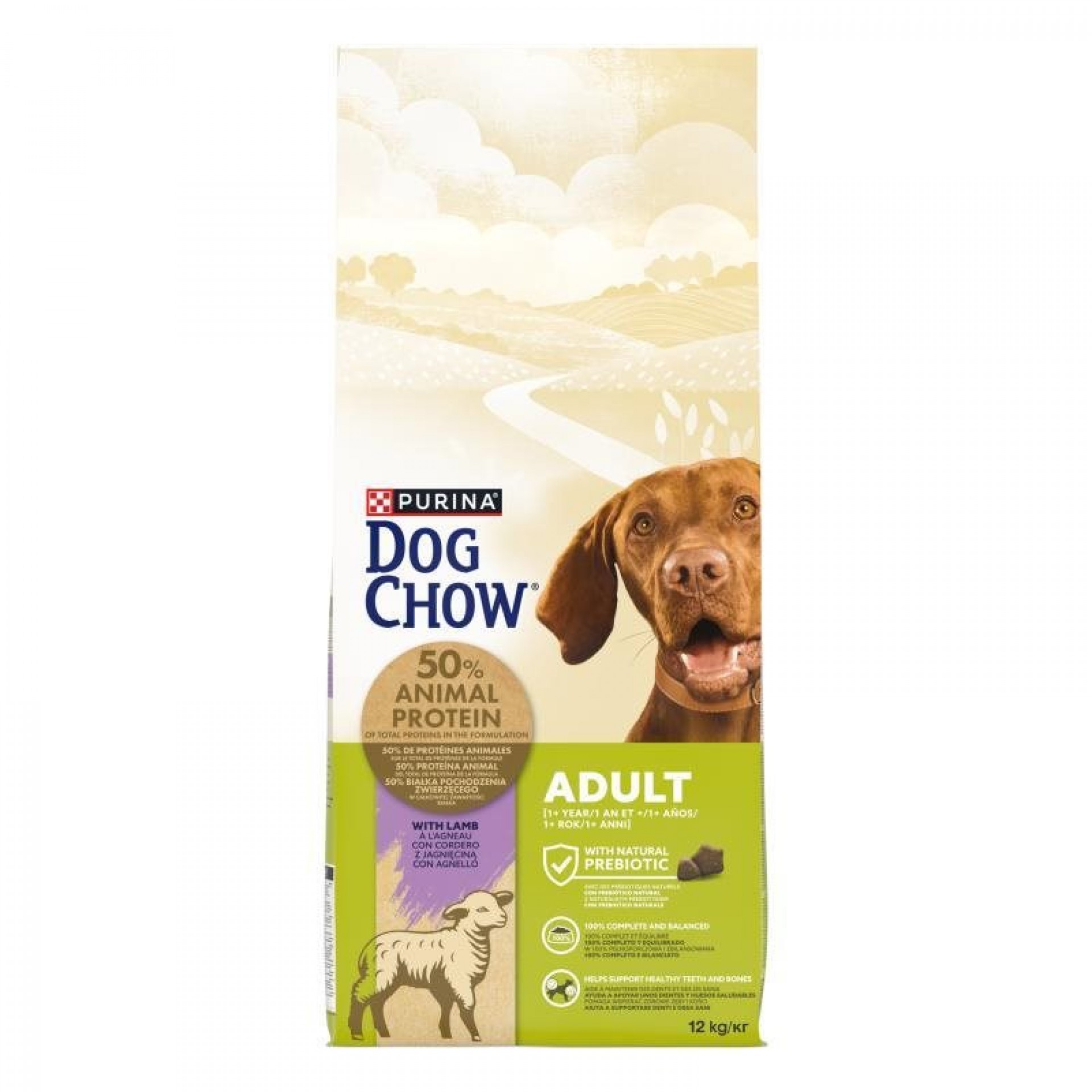 Alimento Seco Para Cão Adulto Cordeiro 12 KG DOGCHOW